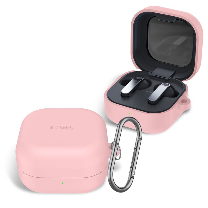 Tech-Protect Silicone Hook Case for Samsung Galaxy Buds 4 / 4 Pro - Pink