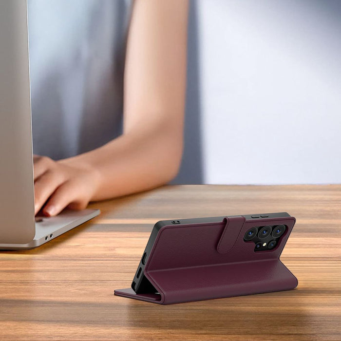 Tech-Protect Wallet Case for Samsung Galaxy A36 / A56 / A37 5G - Burgundy
