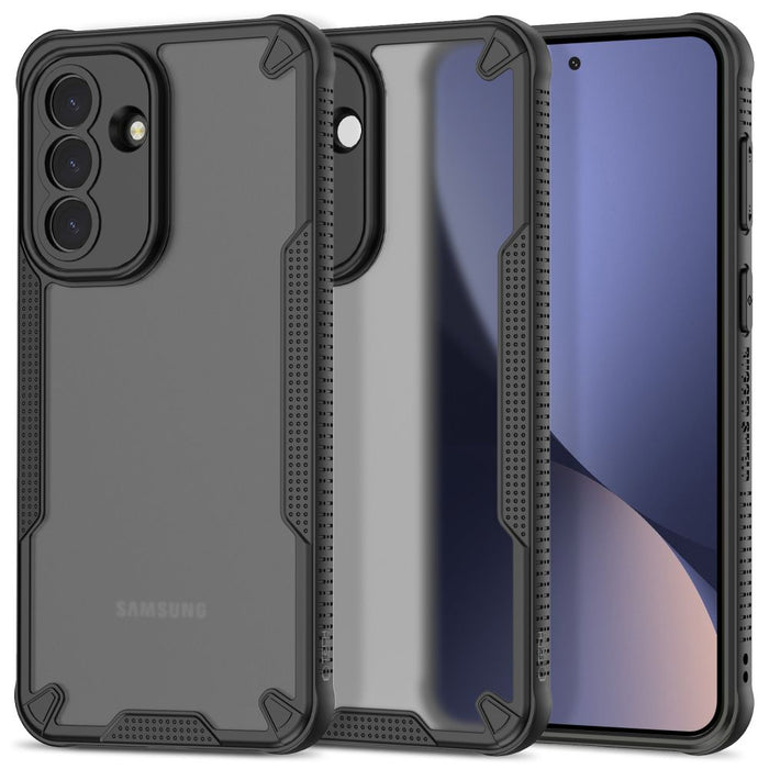 Tech-Protect Rugged Shield Case for Samsung Galaxy A37 5G - Translucent Black