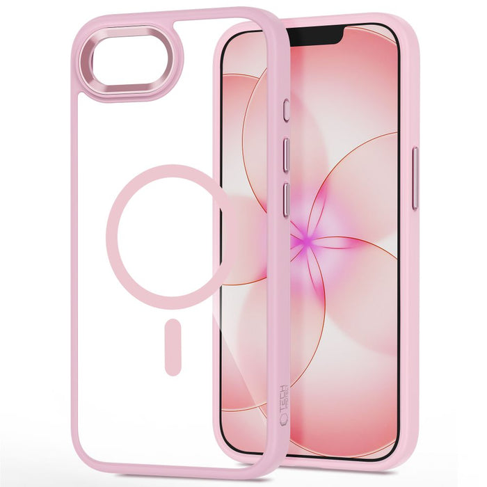 Tech-Protect Magmat MagSafe Case for iPhone 16e / 17e - Transparent Pink
