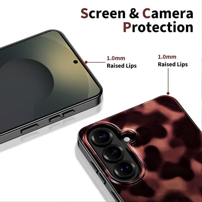 Tech-Protect Lamano MagSafe Case for Samsung Galaxy A57 5G - Black and Brown