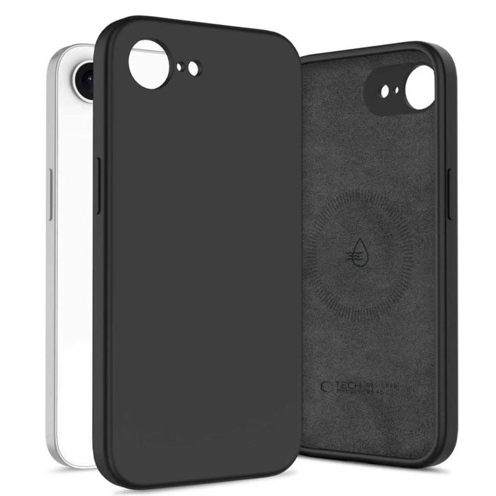 Tech-Protect Silicone MagSafe Case for iPhone 16e / 17e - Black