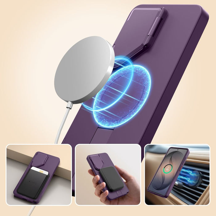 Tech-Protect Kevlar Aura MagSafe Case for Samsung Galaxy S26 Ultra - Purple