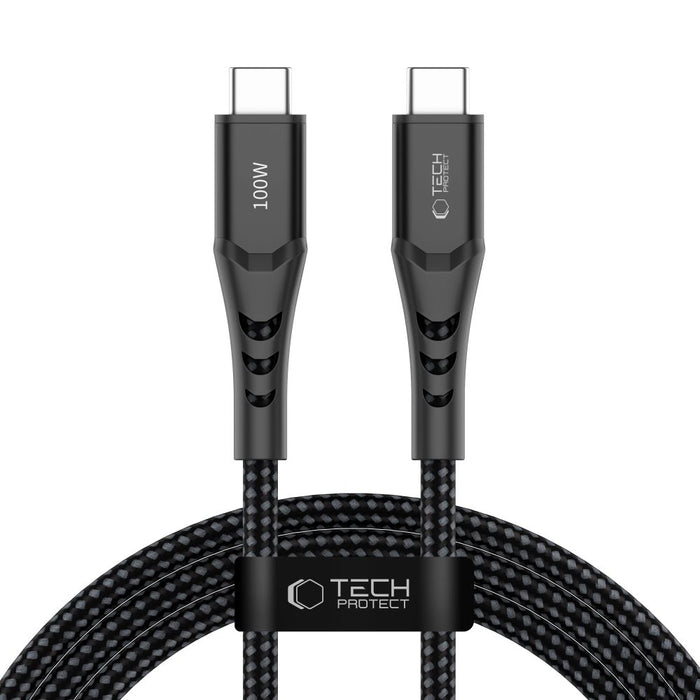 Tech-Protect Ultraboost UB11T USB-C / USB-C PD 100W / QC3.0 Cable 200 cm - Black