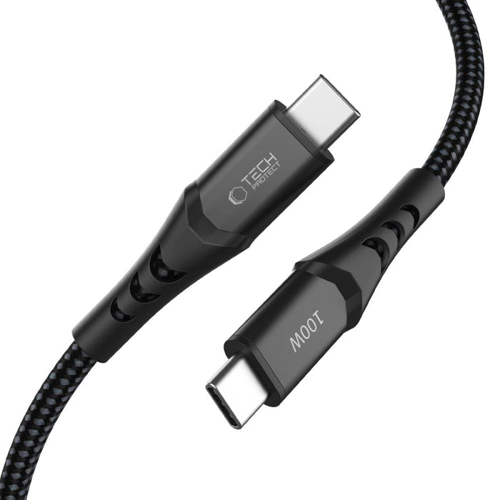Tech-Protect Ultraboost UB11T USB-C / USB-C PD 100W / QC3.0 Cable 200 cm - Black