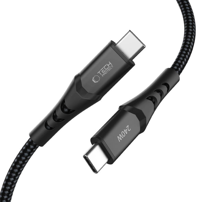 Tech-Protect Ultraboost UB11T USB-C / USB-C PD 240W / QC3.0 Cable 200 cm - Black