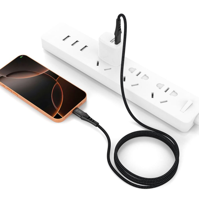 Tech-Protect Ultraboost UB11T USB-C / USB-C PD 100W / QC3.0 Cable 100 cm - Black