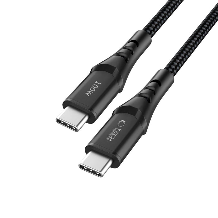 Tech-Protect Ultraboost UB11T USB-C / USB-C PD 100W / QC3.0 Cable 100 cm - Black