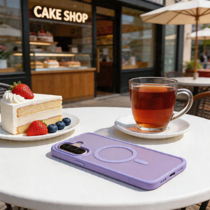 Tech-Protect Magmat MagSafe Case for Samsung Galaxy A57 5G - Matte Purple