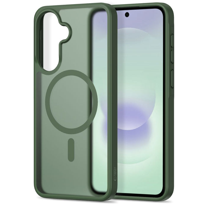 Tech-Protect Magmat MagSafe Case for Samsung Galaxy A36 / A56 / A37 5G - Matte Green