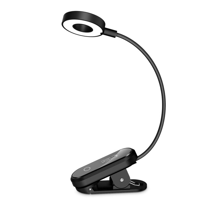 Tech-Protect LL100 Wireless Lamp with Clip + USB-A / USB-C Cable 30 cm - Black