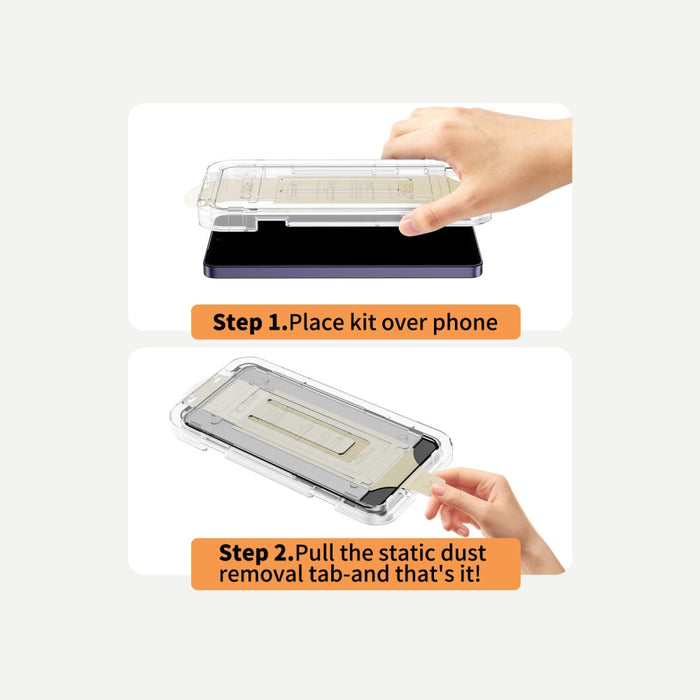 Tech-Protect Quick Set AR+ Anti-Reflective Glass for Samsung Galaxy S26 - Black