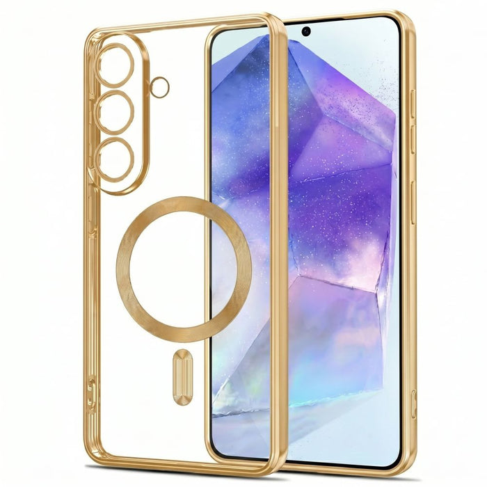 Tech-Protect MagFlex MagSafe Case for Samsung Galaxy A27 5G - Transparent Gold