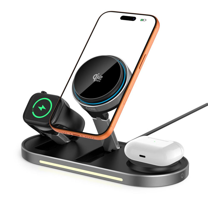 Tech-Protect A51 MagSafe 3-in-1 25W QI2.2 Wireless Charger - Black