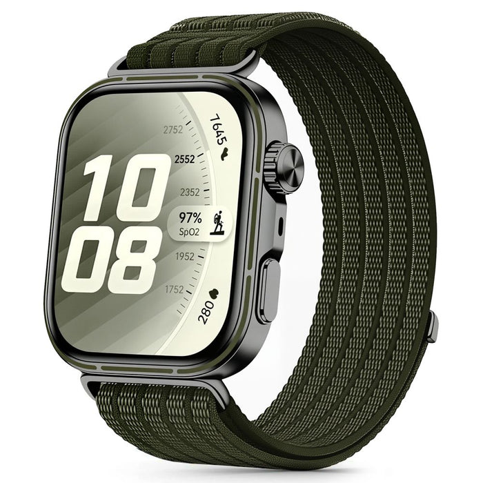 Tech-Protect Nylon Strap for Huawei Watch Fit 3 / 4 / 4 Pro / 5 / 5 Pro - Green