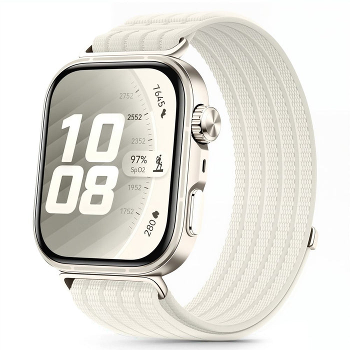 Tech-Protect Nylon Strap for Huawei Watch Fit 3 / 4 / 4 Pro / 5 / 5 Pro - White
