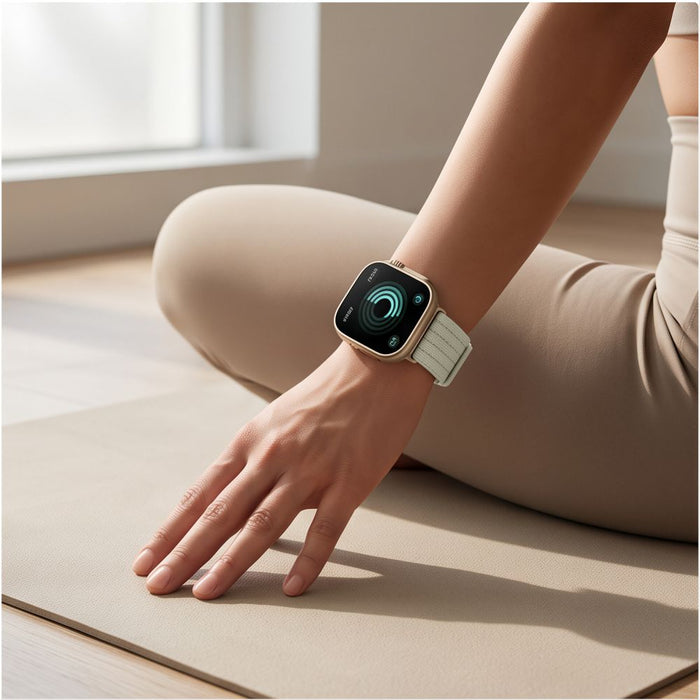 Tech-Protect Nylon Strap for Huawei Watch Fit 3 / 4 / 4 Pro / 5 / 5 Pro - White