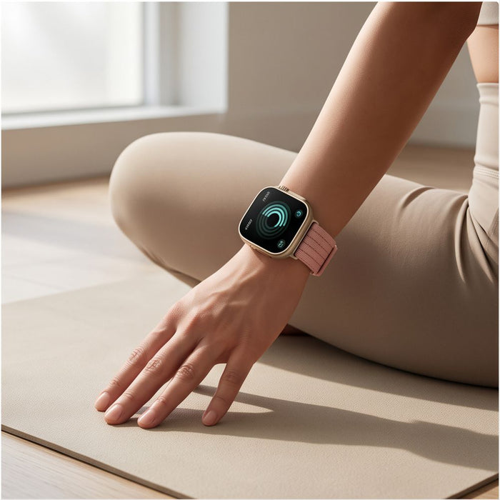 Tech-Protect Nylon Strap for Huawei Watch Fit 3 / 4 / 4 Pro / 5 / 5 Pro - Pink