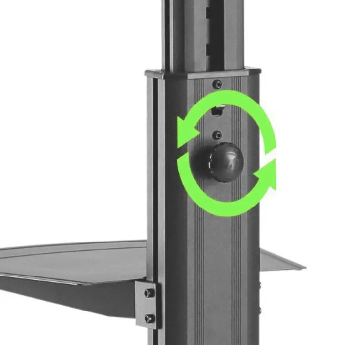 Techly Trolley Floor Support with Shelf LCD TV/LED 32-65’’ - Enclosures and stands for LED/LCD