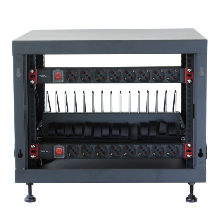 Techly Professional Charging Cabinet 14 Tablets and Smartphones