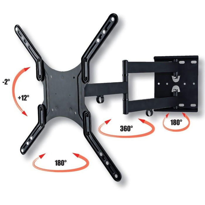 Techly 23-55 Universal LCD TV Wall Mount Bracket Black" ICA-PLB 136M