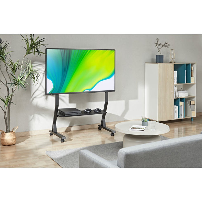 Techly Floor Stand with Shelf for 45-90" LCD/LED/Plasma TV