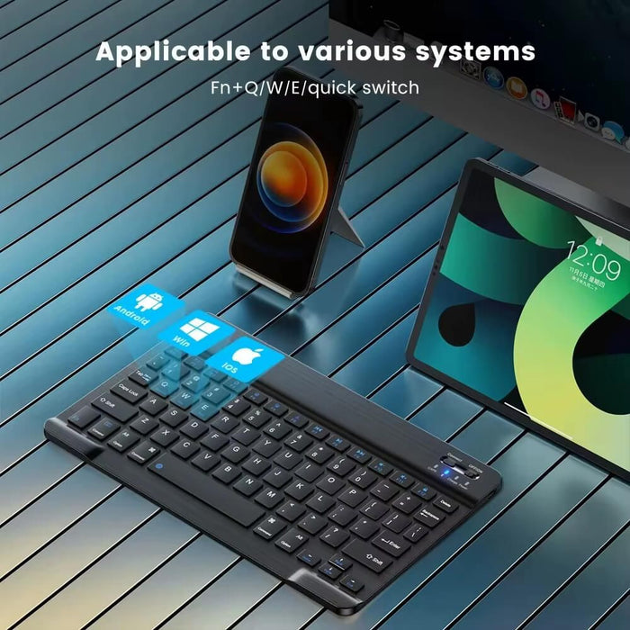 Techsuit Wireless Backlit Keyboard, Black