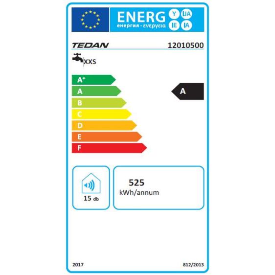 Boiler TEDAN Mini Pro Inox 10 liters, under sink, stainless, 2 kW