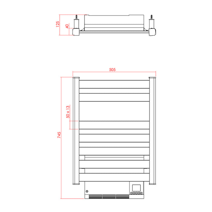 BATHROOM LINER ELECTRIC TEDAN ZINNIA 1500