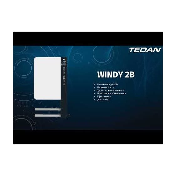 Electric bathroom heater TEDAN Windy 2B 1800 W