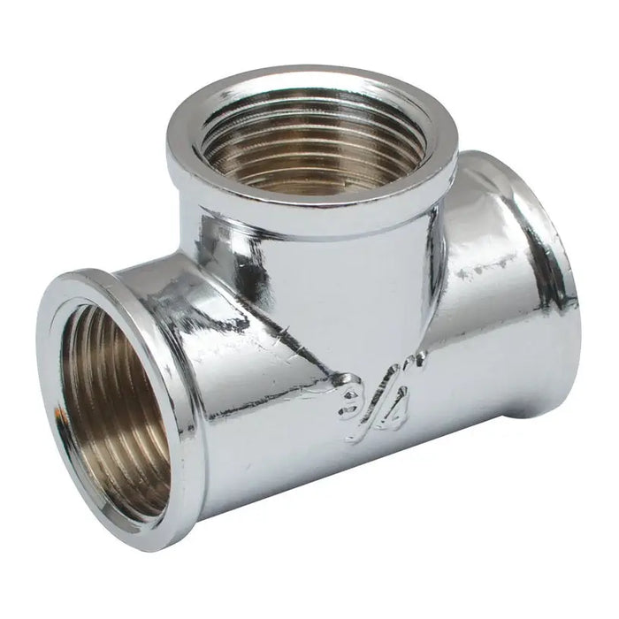 TEE 3/4 CHROME AQUASTO - ВИК тръби и фитинги<<<Отопление Охлаждане и Вик<<<Praktiker&&&ВИК тръби и