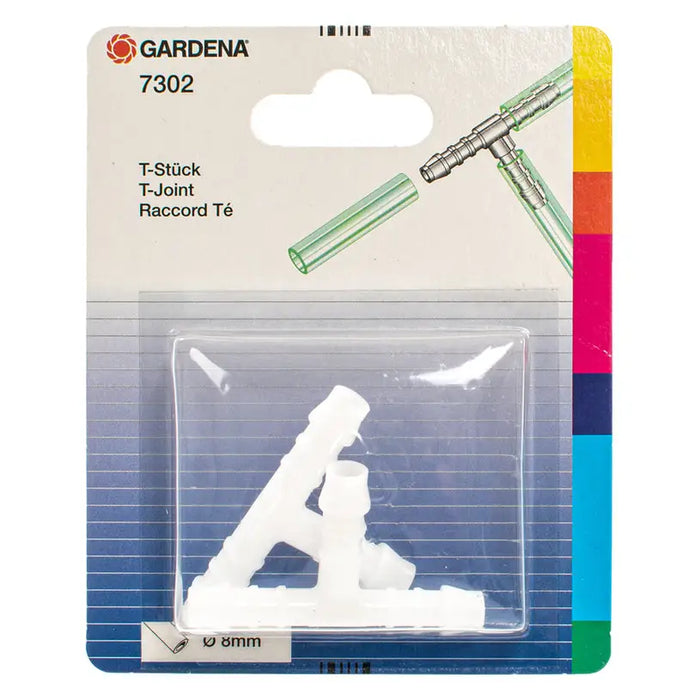 TEE 8 MM GARDENA 07302-20 - Оборудване напояване<<<Напояване<<<Градина<<<Praktiker
