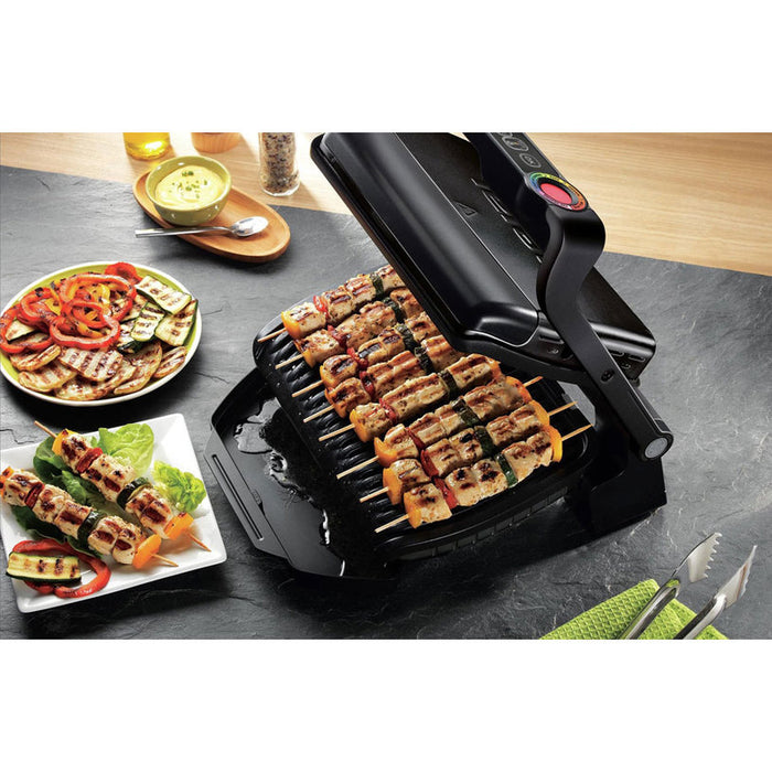 GRILL TEFAL GC712834 OPTIGRILL+ BLK AUTOMATIC PROGRAMS, BLACK, 2000 W
