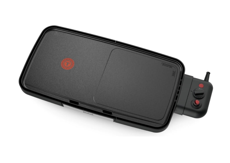 Tefal CB641810, Plancha Booster, 2200 W, Power Boost, Adjustable thermostat, Non-stick surface Tefal Resist +, Thermospot indicator, Black