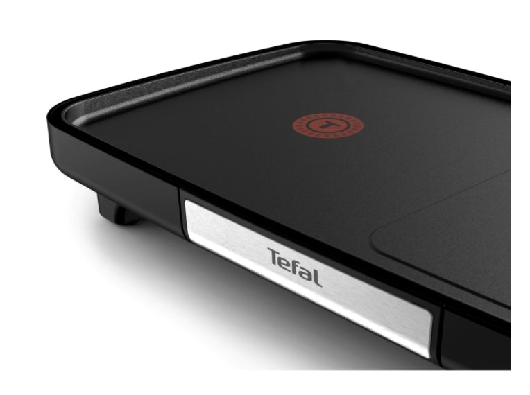 Tefal CB641810, Plancha Booster, 2200 W, Power Boost, Adjustable thermostat, Non-stick surface Tefal Resist +, Thermospot indicator, Black