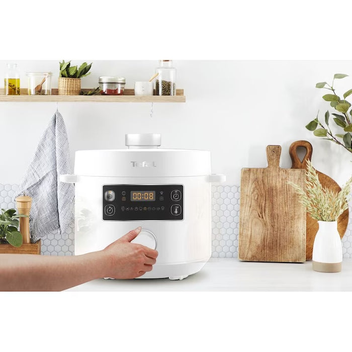 Tefal CY754130, Turbo Cuisine 5L (white), 1090W,  EPC, automatic prg (10) (inlc. Bake, Sous-vide, Slow-Cook, Ferment, Reheat), easy steam release