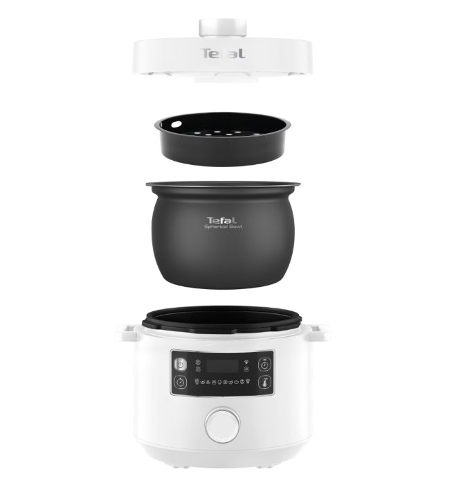 Tefal CY754130, Turbo Cuisine 5L (white), 1090W,  EPC, automatic prg (10) (inlc. Bake, Sous-vide, Slow-Cook, Ferment, Reheat), easy steam release