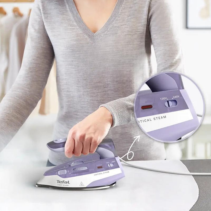 Steam iron TEFAL DB1612E0 First Class, foldable and compact, suitable for travel