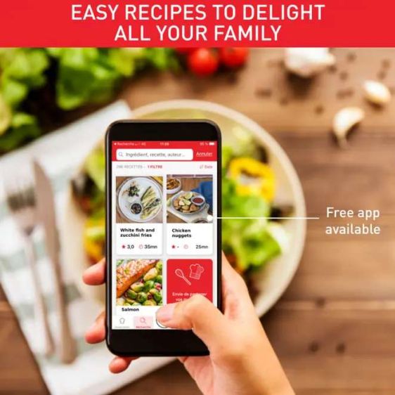 Hot air cooking device Easy fry & Grill XXL TEFAL EY801D15