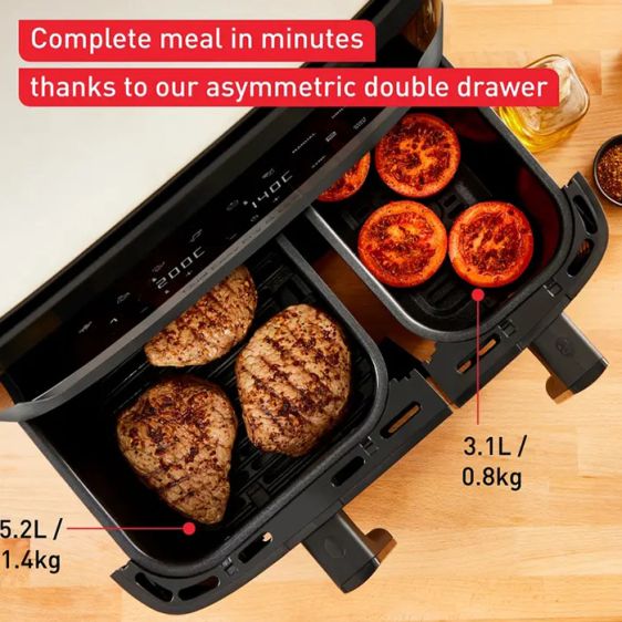 Dual-zone Fryer TEFAL Dual Easy Fry & Grill EY905B10