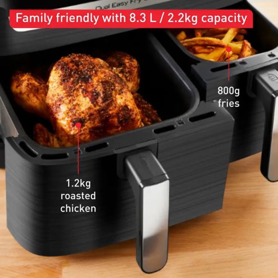 Dual-zone Fryer TEFAL Dual Easy Fry & Grill EY905B10