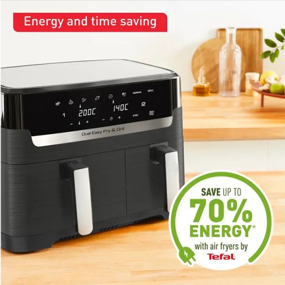 Dual-zone Fryer TEFAL Dual Easy Fry & Grill EY905B10