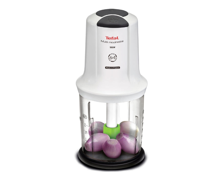 Tefal MQ723138, Moulinette 6 in 1, 500W, 4 blades, 2 speeds, 500ML, oil tank