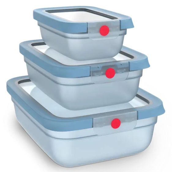 Storage box TEFAL oneClick 3pcs N1230210 (0.5L/1.2L/2.3L)