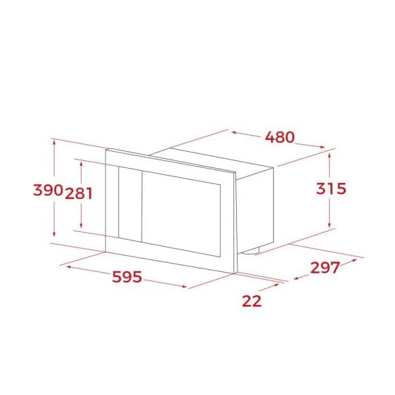Built-in microwave TEKA ML 8200 BIS black