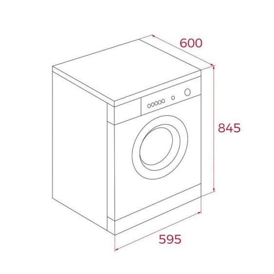 Dryer TEKA SHK 70840 WH, 8 kg, Heat pump, D