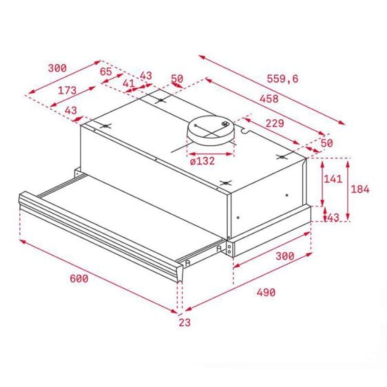 Built-in hood TEKA CNL 6415 white, 385 m³/h 40436811