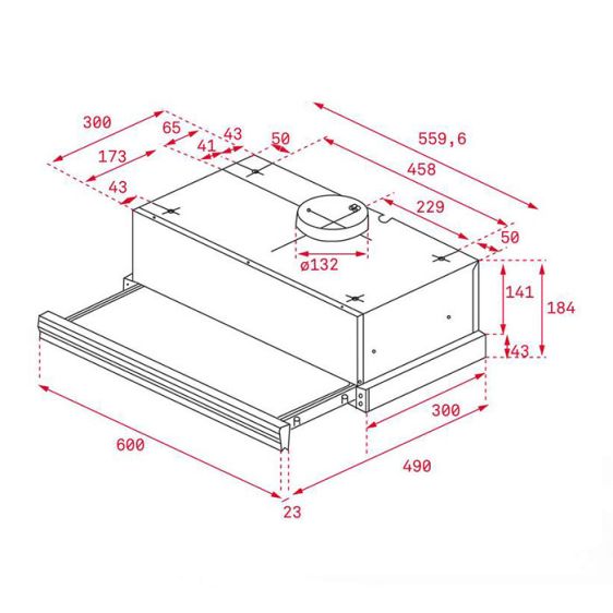 Built-in hood TEKA CNL 6415 PLUS white, 385 m³/h 40436821
