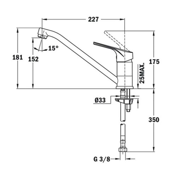 Water faucet TEKA MT PLUS 913 BLACK