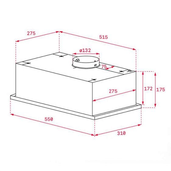 Absorber for built-in TEKA GFG 2 STAINLESS STEEL